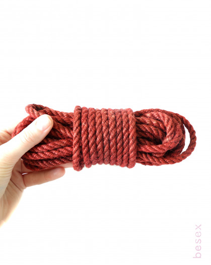 Jute Shibari Bondage Rope Red